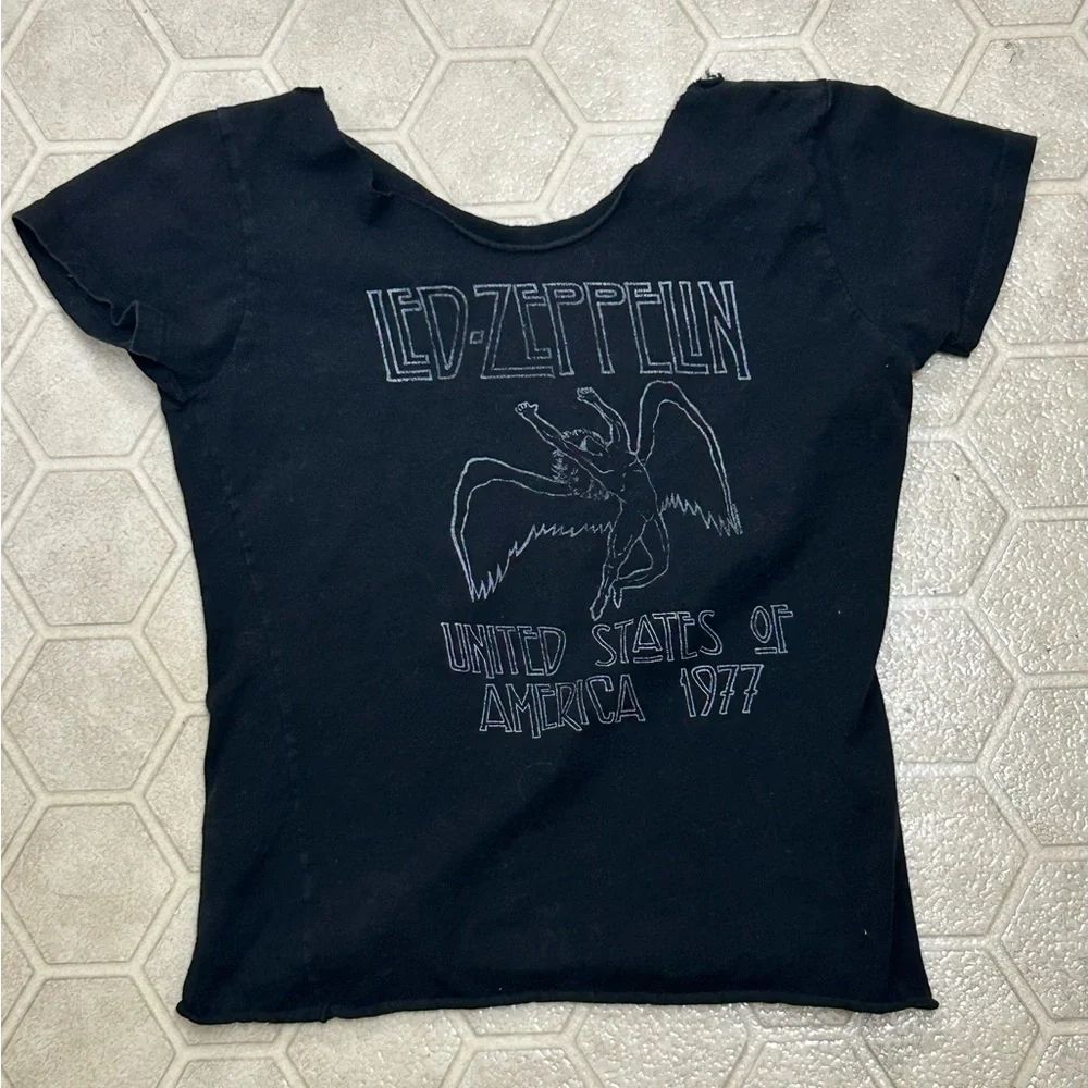 Vtg Led Zeppelin United States of America 1977 Icarus T Shirt - Picture 1 of 8